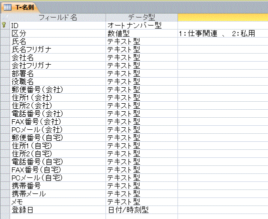 名刺管理のデザイン